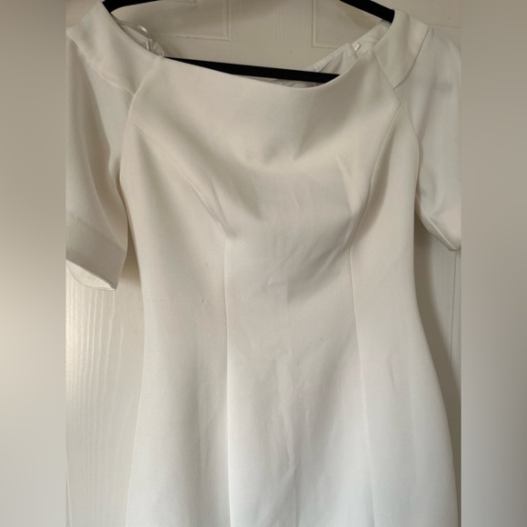 Keepsake Off-Shoulder Mini White Dress - Picture 2 of 5